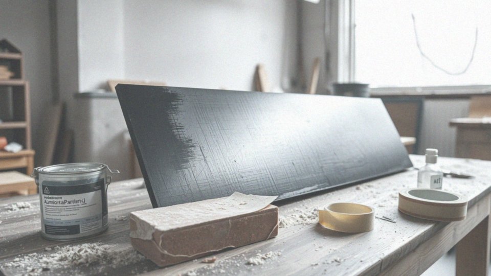 W jaki sposób aplikować farbę do aluminium czarną?